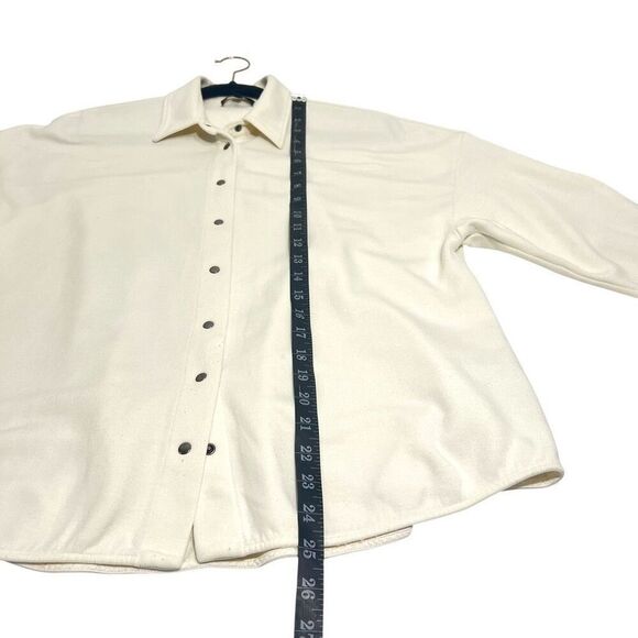 Massimo Dutti Button-Down Shirt Small Off-White Cotton-blend Men’s - Picture 7 of 14